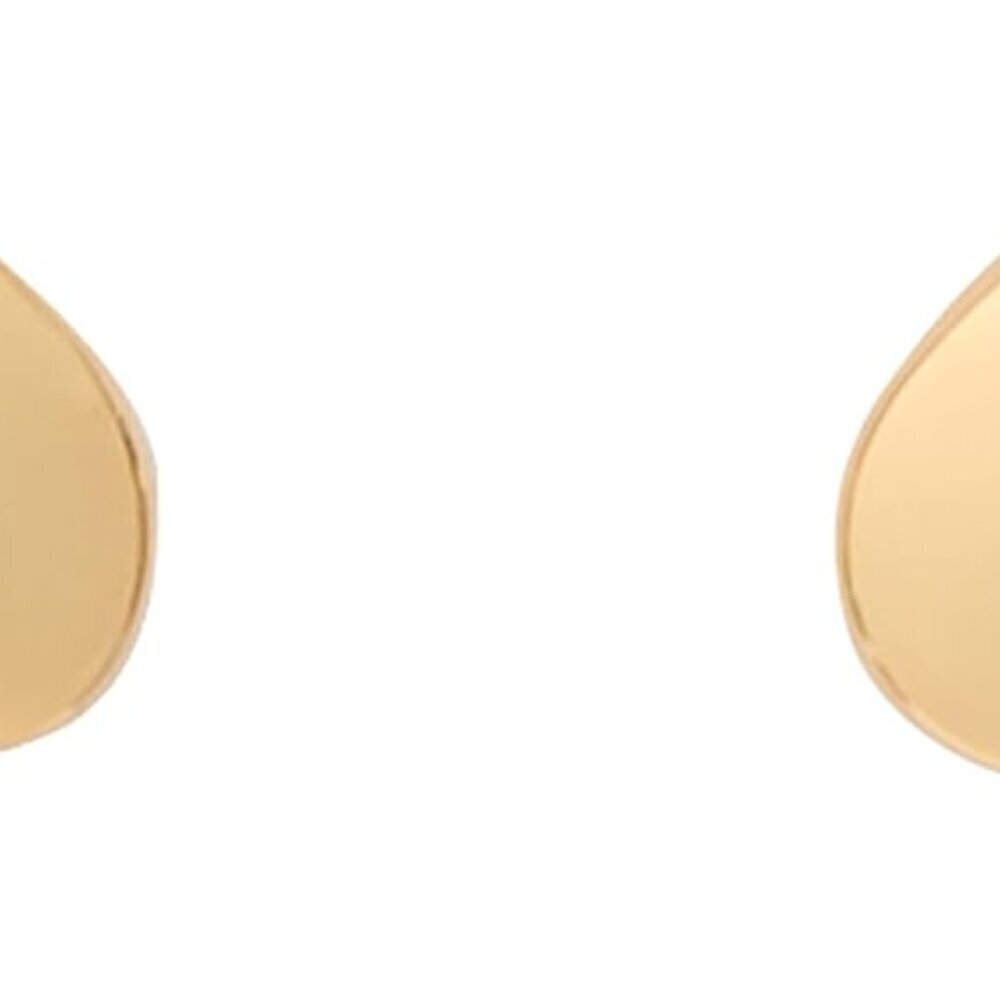Women's Gold Metal Stud Earrings Silver Zirconia Push Back Jewelry